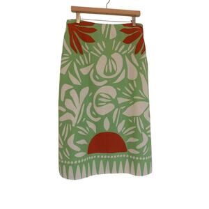 Maison d'Amelie Paris linen blend skirt tropical size Medium